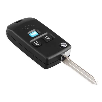 KEYYOU 3/4 pulsanti modificato Flip pieghevole Shell chiave remota per Ford Edge Flex spiegatore spedizione Focus Lincoln Mercury Navigator - KEYYOU 3 4 pulsanti modificato Flip pieghevole Shell chiave remota per Ford Edge Flex spiegatore