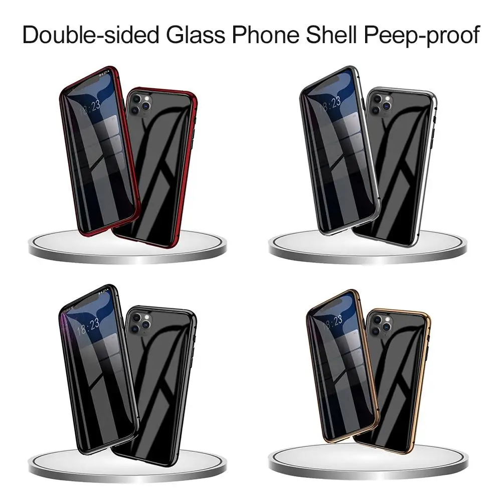 Горячая для IPhone 11 Pro Max Магнитная Адсорбция анти-Открытый чехол для телефона металлический оправа закаленное стекло чехол пленка предотвращает подмышки
