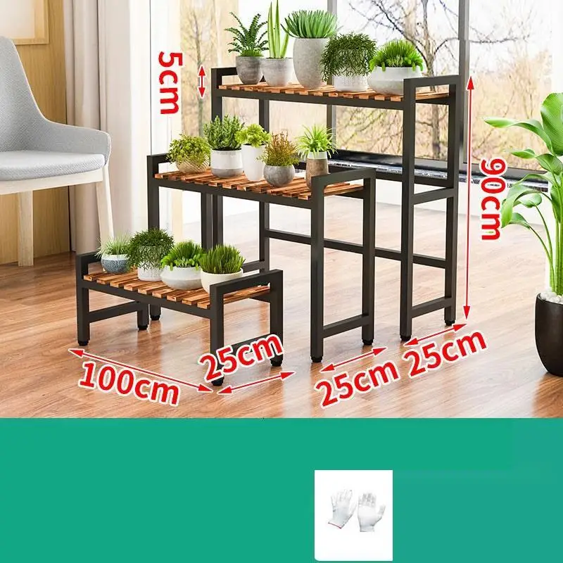 Terraza Estante Rak Bunga Macetas Para Plantas Estanteria Jardin комнатный горшок стойка Dekoration уличная Цветочная Полка Подставка для растений - Цвет: MODEL A