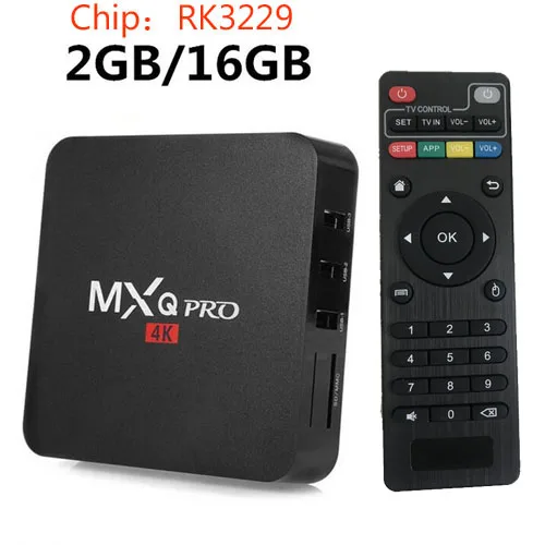 Android tv box MXQ pro 4K Android 7,1 HD 3D 2,4G WiFi S905W четырехъядерный Медиаплеер smart tv android tv box может подписаться на IP tv - Цвет: 3229 2GB 16GB