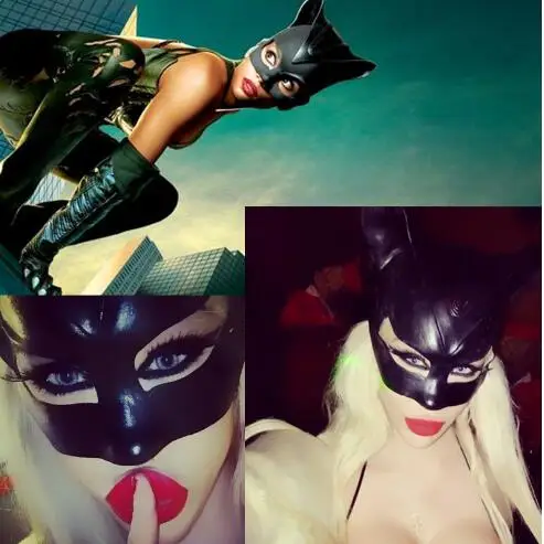Танос маска латексные маски Косплей фильм Бесконечность войны эндгейм Дэдпул Маска реквизит - Цвет: catwoman
