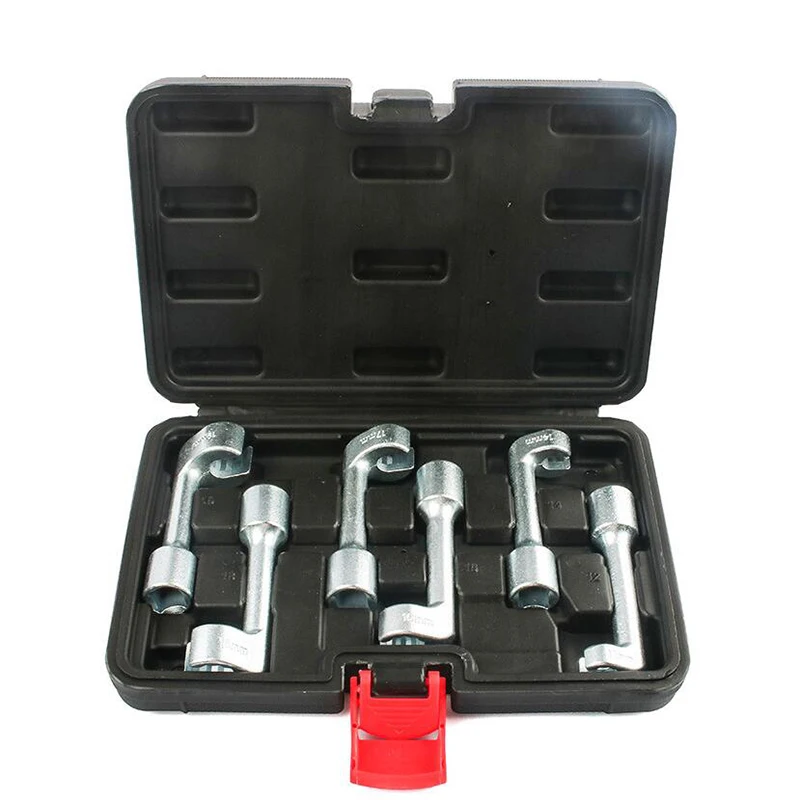 6PcsFuelInjectorInjectionSocketsLTypeWrenchOpenEndedRing