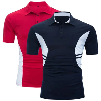 

Summer new men's polo shirt Business casual short sleeve 100% cotton solid shirt polo men tops Plus Size Brand clothing