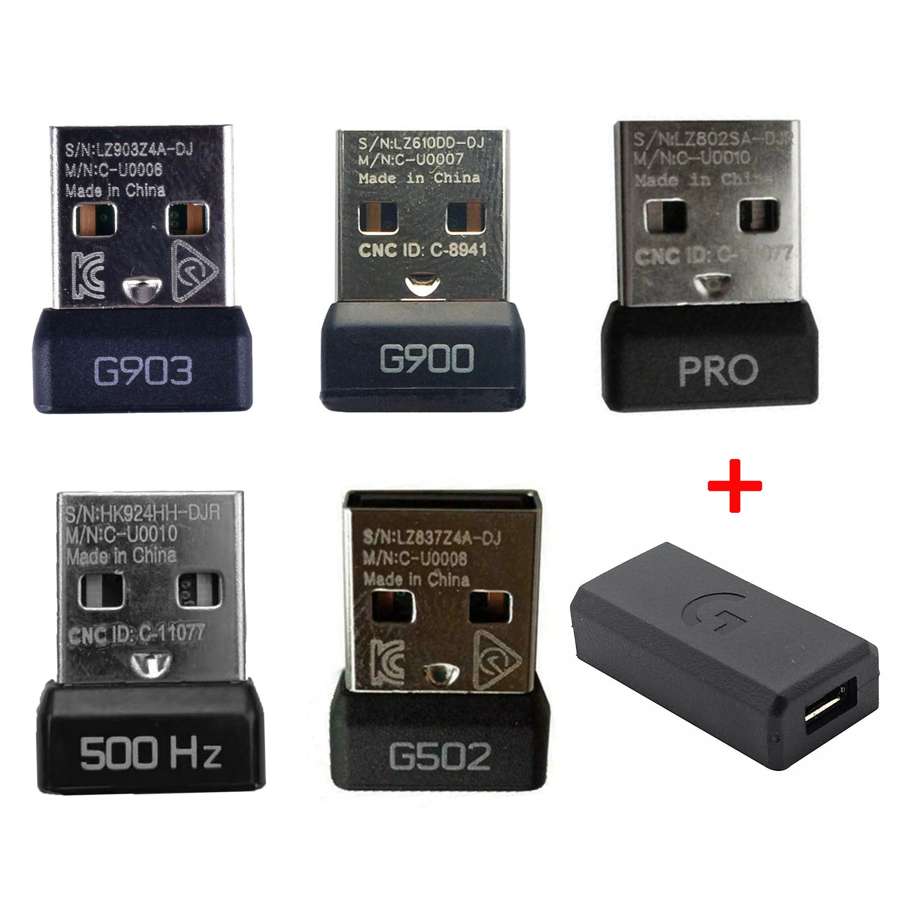 Usb Dongle Mouse Receptor Mais Adaptador de Porta Extensão para Logitech G502 Lightvelocidade G900 G903 G602 g Pro Mouse sem Fio