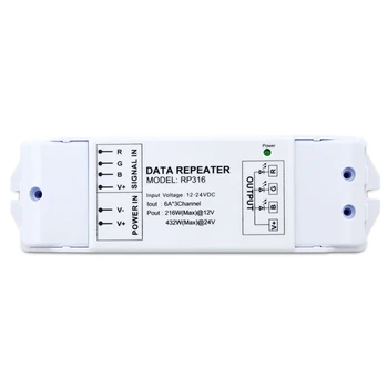 

RP316 LED Power Amplifier Series 12V-24VDC 6Ax3 Channel LED Power Amplifier