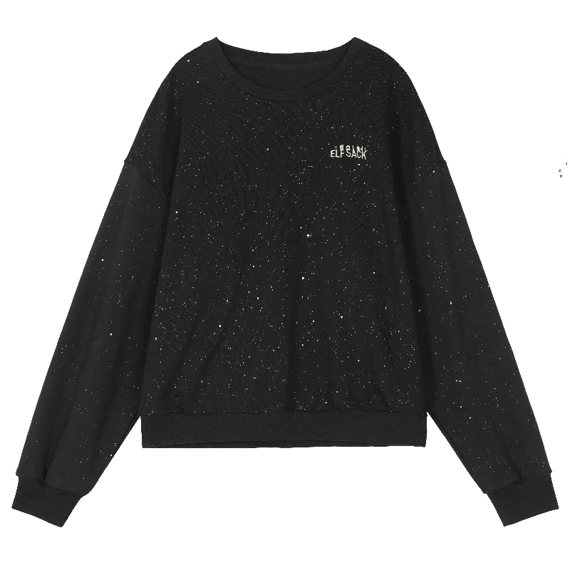 pullover ELFSACK, черные корейские толстовки с буквенным принтом на шнурке, женские толстовки, осень, зеленый Повседневный свитер бойфренда большого размера - Цвет: pullover