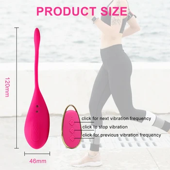 Wireless Remote Control Vibrating Egg Female Wearable Powerful G-Spot Vibrator Love Egg Jump Sex Toys Goods for Adults 18 Women 6