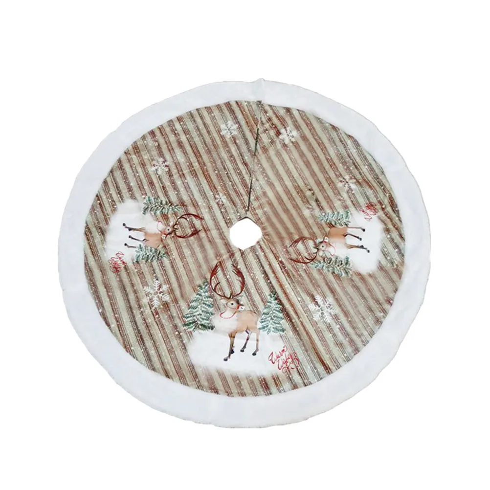 1 Pcs Lint Decorative Christmas Tree Skirt Christmas Christmas Decorations Christmas Tree Lint Skirt for Christmas Holiday