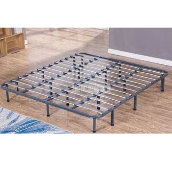 

1.8*2m Foldable Iron Metal Bed Frame Bedstead Solid Wood Row Bedstead 18-Supporting Leg For Home/Hotel/Dormitory Apartment