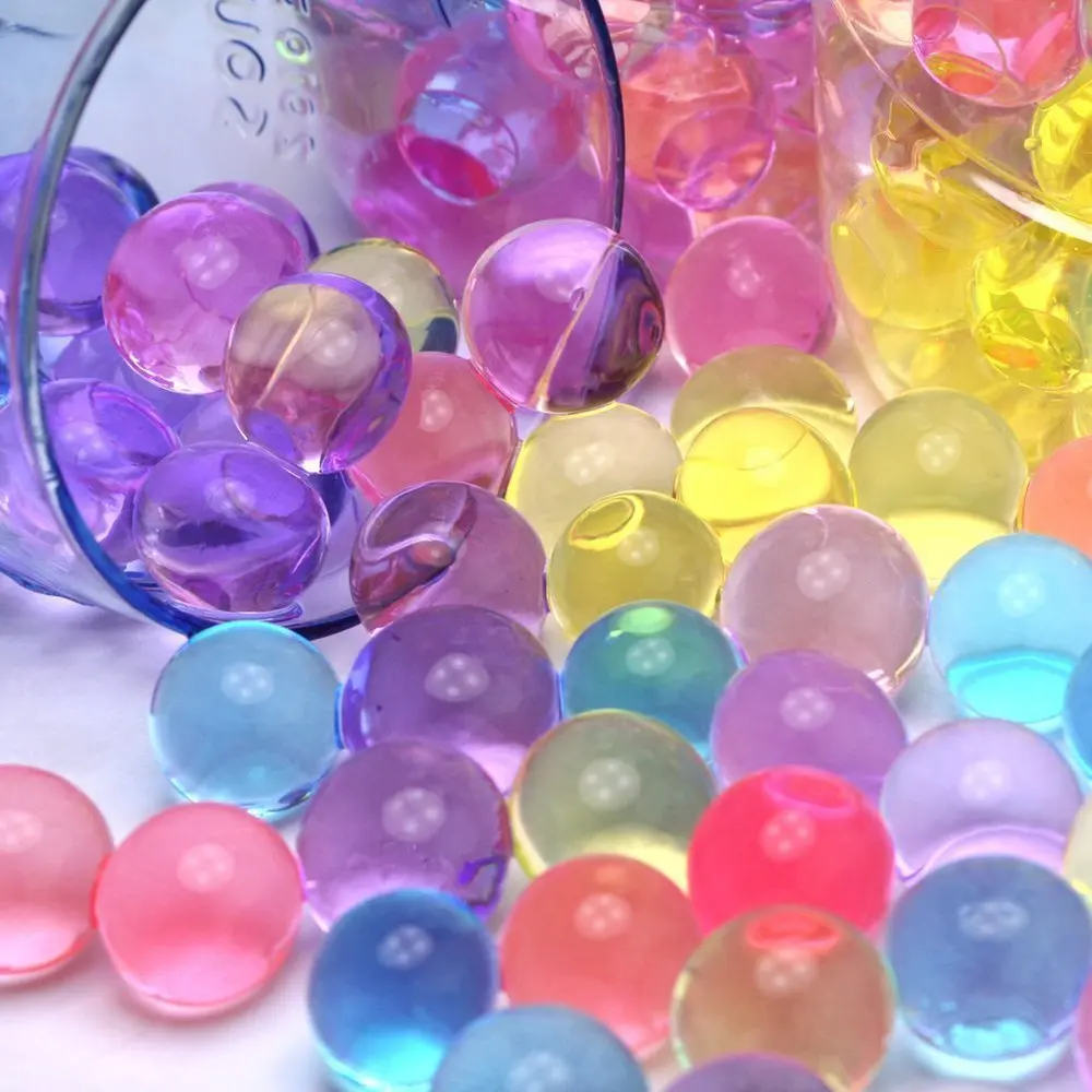 5000 шт многоцветные жемчужные гидрогелевые Кристальные шарики для почвы, гелевые шарики для выращивания грязи, желейные шарики для цветов/свадьбы/украшения дома