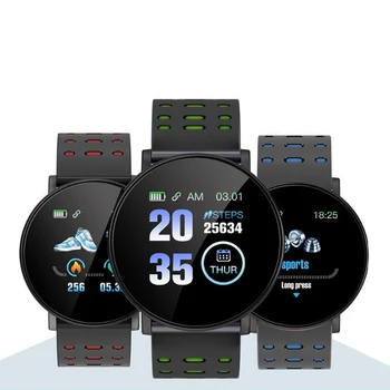 

119Plus Smart Bracelet Band Sport Fitness Wristband For Android IOS Multifunction Heart Rate Monitor Smart Watch Wristband EDAL