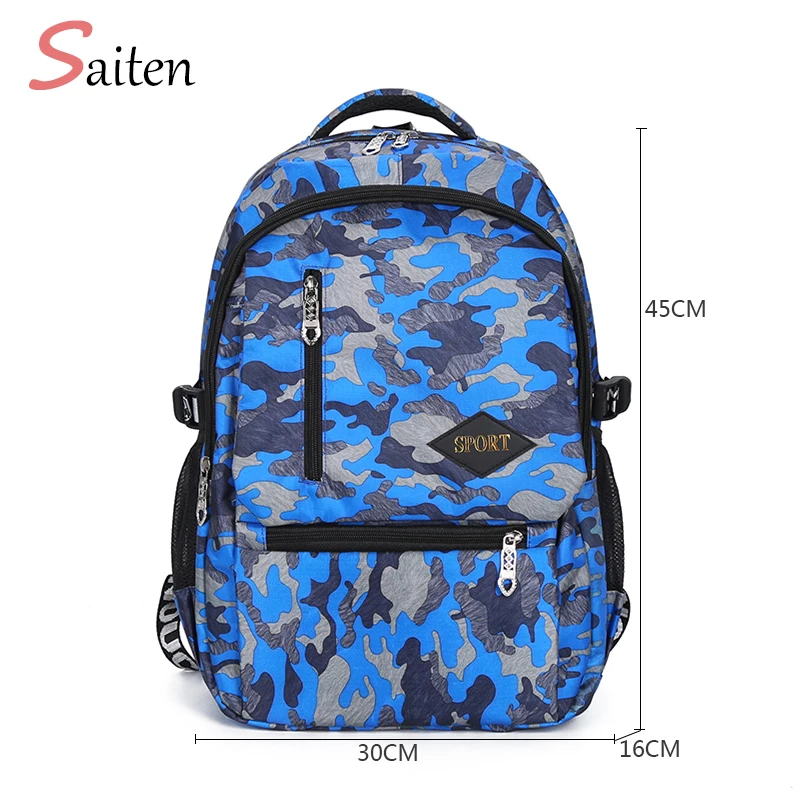 

Waterproof Oxford Women Printed Backpack Multiple Pockets School Bags For Teenagers Girls Backpacks Woman Camouflage Backpack