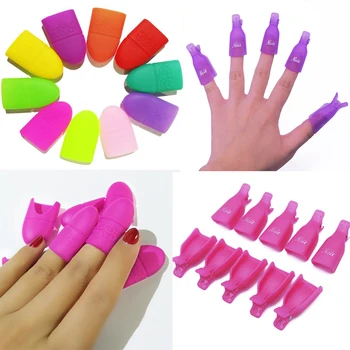 

10pcs/set Remover Gel Polish Degreaser Polish Remove Gel Nail Polish Clips Caps Nail Cleaner Gel Nail Remover Manicure Tools