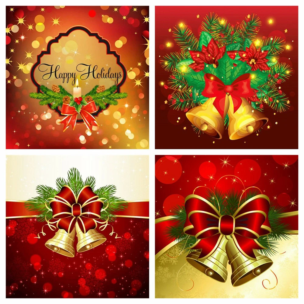 HUACAN-Diamond-Painting-Christmas-Bell-Rhinestone-Picture-Full-Square-Diamond-Embroidery-Landscape-Kit-Mosaic-Handmade-Gift