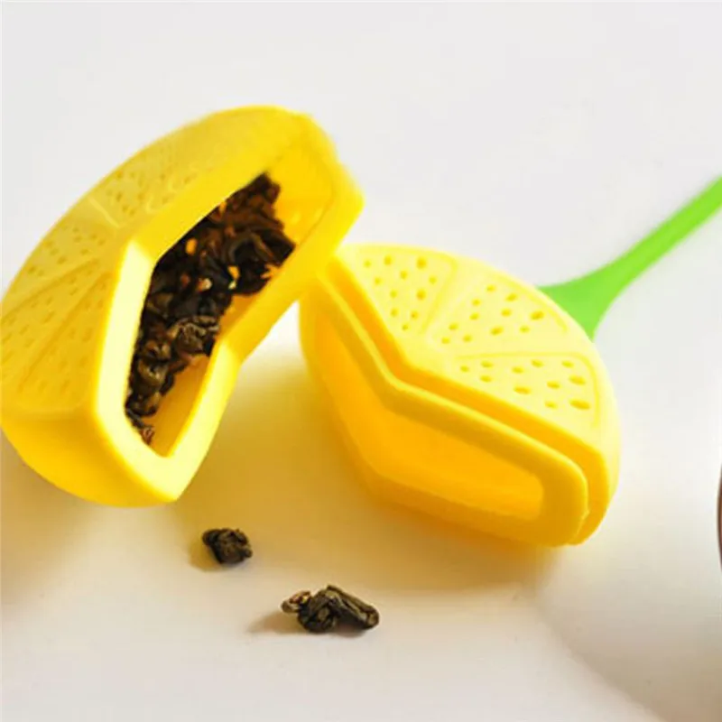 Tea Infuser Lemon Shape Loose Tea-leaf Infuser Strainer for Tea Pot for You Brew Teas Infusers Food-grade Silicone Sieve Filter