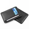 Hot Black Simple Solid Color Men Card Holder PU Leather 6 Cards Slot Ultra-thin Lichee Pattern Wallet Card & ID Holders Bags ► Photo 1/6