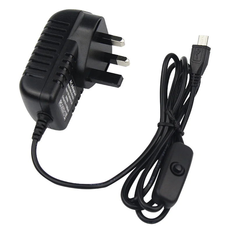 1 шт. 5 в 3 А для Raspberry Pi B + блок питания Micro USB адаптер переменного тока с