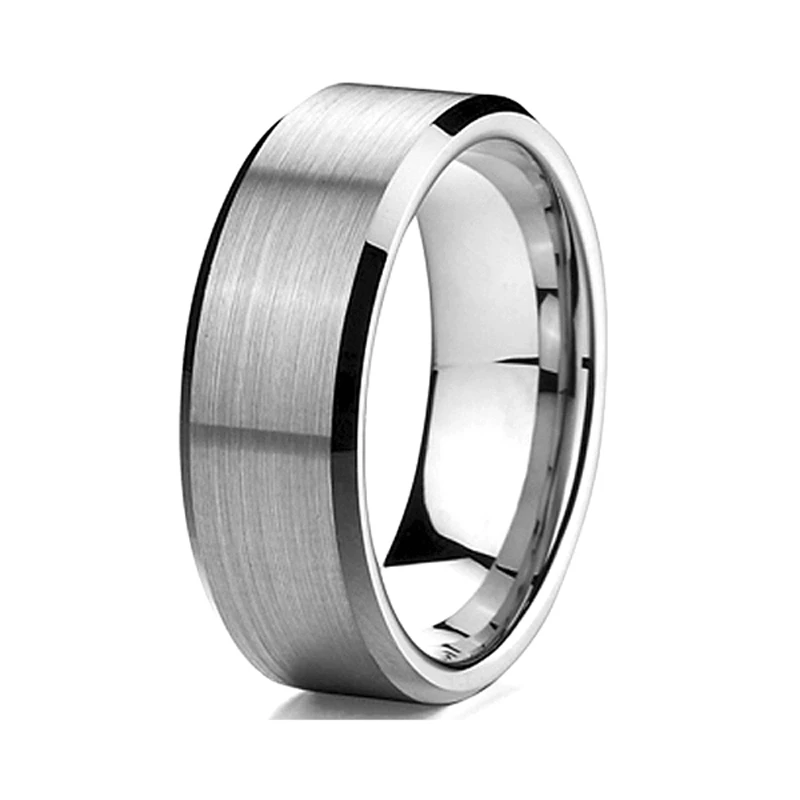 Anillo hecho a mano de 8mm para hombre, banda de boda, anillos de acero inoxidable de para hombre, de moda, regalo de aniversario de matrimonio para hombre|Anillos| - AliExpress