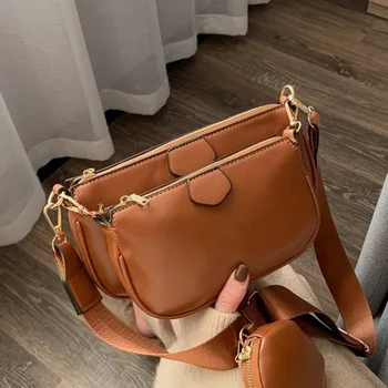 

Fashion Quality PU Leather Crossbody Bags For Women Chain Small Shoulder Messenger Bag Lady Travel Handbags and Purses