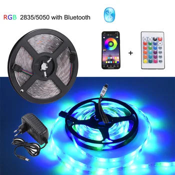 

Bluetooth 2835 10m 5m LED Strip RGB strip 5050 DC12V светодиодная ле LED Light remote 30m for christmas decoration