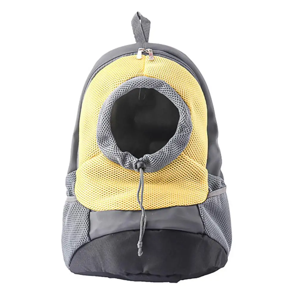 Yellow TPFOCUS сумка для домашних животных дышащий рюкзак с дизайном головы для плюшевый медведь для домашних собак кошка для путешествий на открытом воздухе Нейлон легкий портативный сетка - Цвет: Yellow
