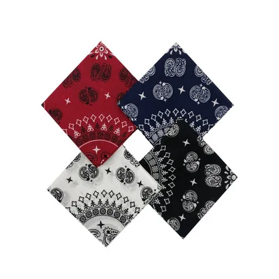 Cotton Double Paisley Punk Hip Hop Headwear Kerchief Bandanas Foulard Neckerchief Square Scarf for Women/Men/Boys/Girls cycling bandana bandana headscarf cotton bandana bandana neck cover multifunctional bandana motorcycle bandana camouflage bandana