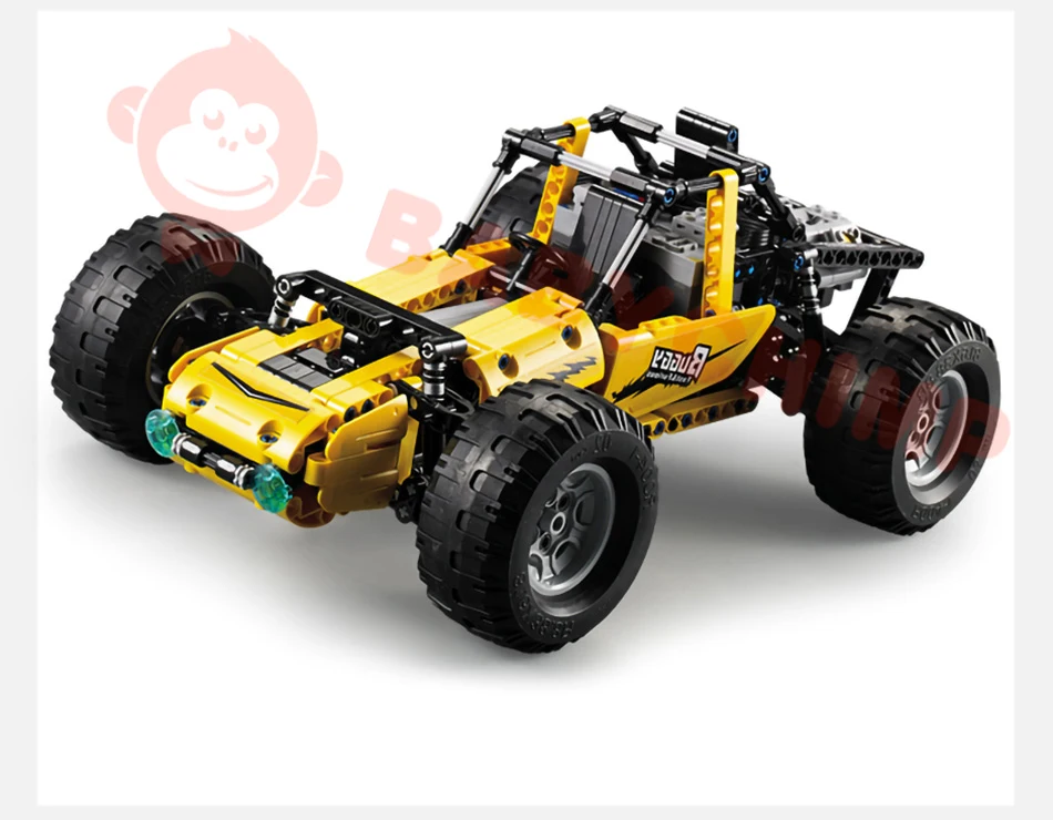 4WD RC Racing Car Fit Technic Series DIY Building Blocks Bricks Buggy Model All-Terrain Off-Road Climbing Vehicles Trucks Toy
