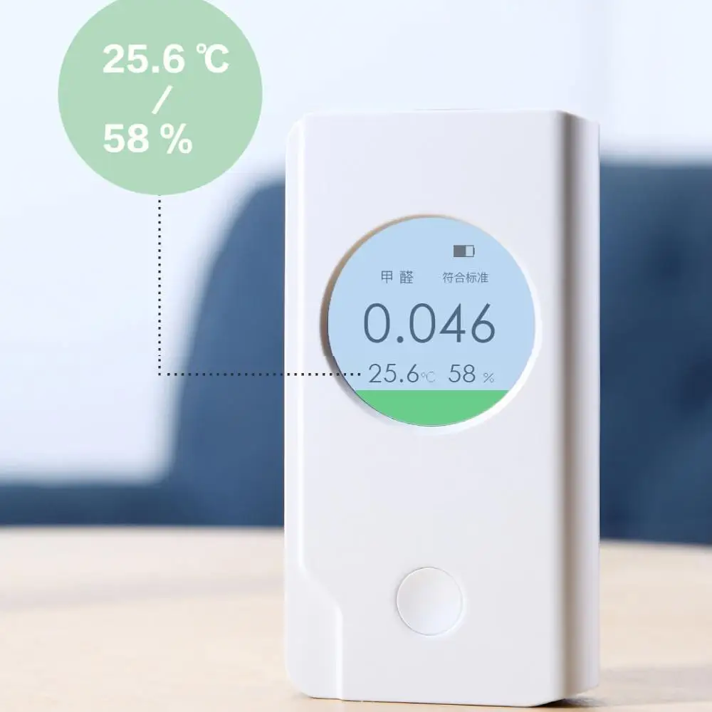 Xiaomi Miaomiaoce профессиональный детектор формальдегида перезаряжаемый излишки напоминание температура влажность дисплей умный детектор воздуха