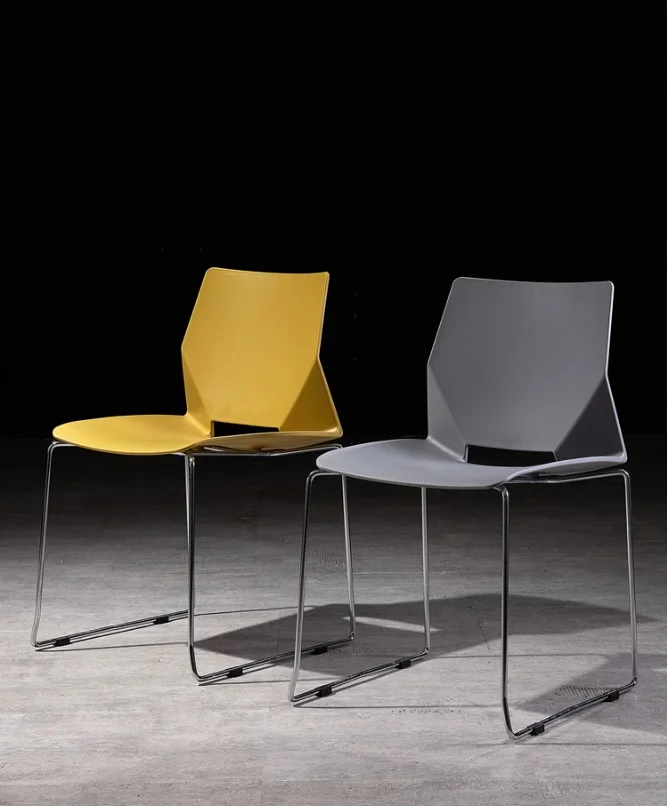 100pcs Easy-to-Store Events Chair / Colorful Plastic Seat Options / Metal Feet with Nickel Plating Satin Finish