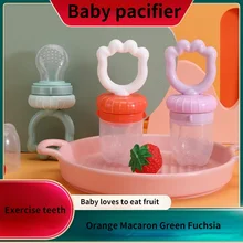 Sac à mâcher en silicone en forme de patte de chat, sucette pour bébé, nourriture complémentaire, sac à mailles 