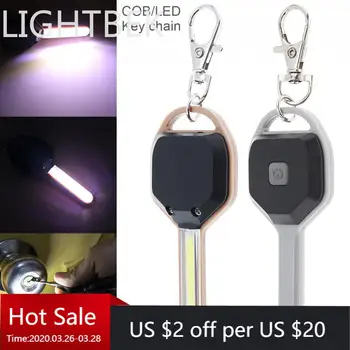 

Mini LED Flashlight Light Mini Key Shape Keychain Lamp Torch Emergency Camping Light with Key Ring for Outdoor Climing Fishing