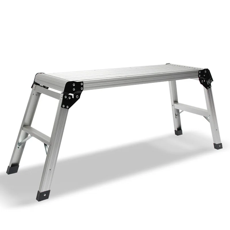 

Trapezoid Chair Outdoor Al Light Step Stools 150kg Step Ladders Washing Lightweight Car Chair Sliver Bath Shower Foot Stool