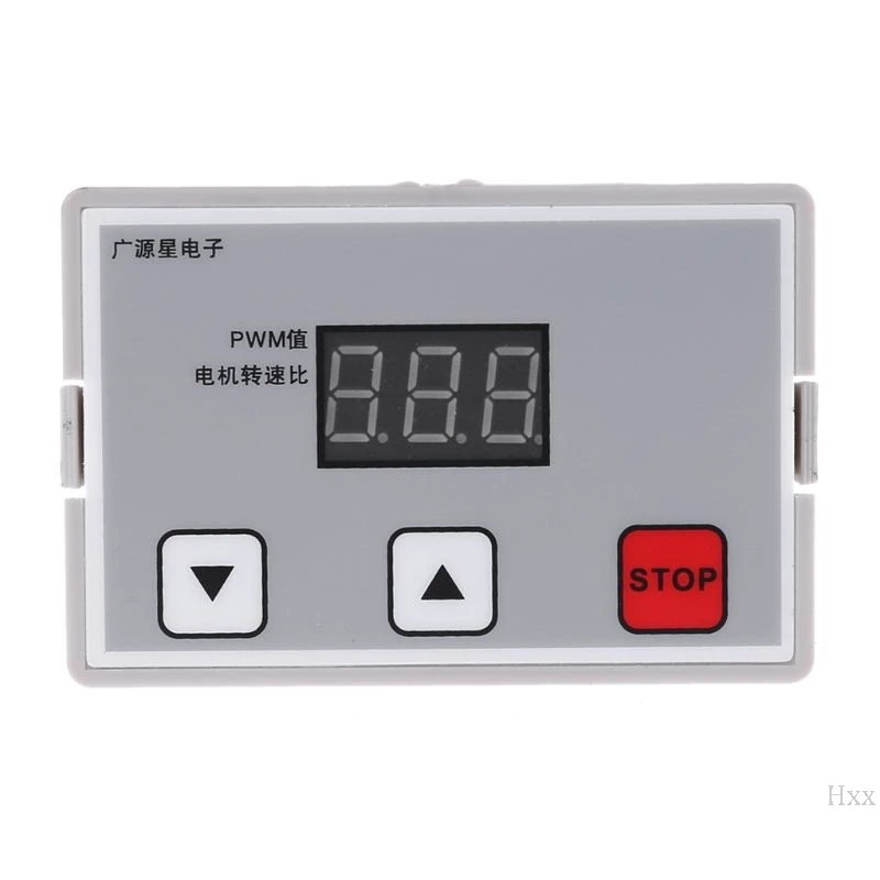 Цифровой дисплей 0 ~ 100% Регулируемый DC 12V 24V 5A 120W ШИМ регулятор скорости двигателя