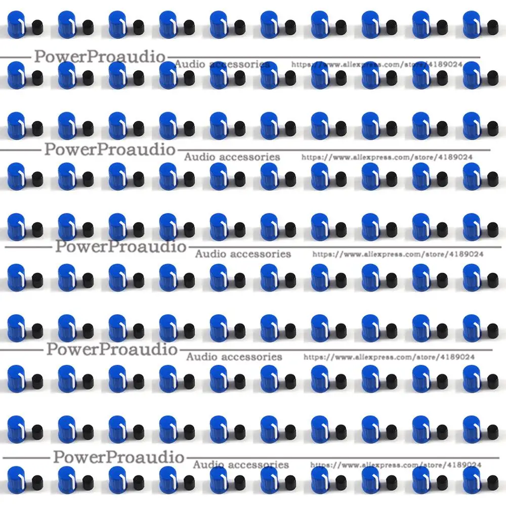 500 Pz Colore Blu Manopola Di Controllo Rotante Per Pioneer Xdj-Rx R1 Rz Aero Djm-T1 S9 Fai Da Te Dj