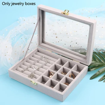 

Display Open Window Multifunctional Gifts Practical Anti-lost Large Capacity Jewelry Case Storage Pendant Single Button Earrings