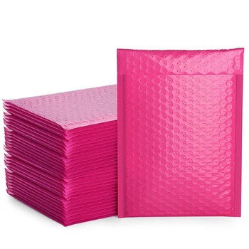 

A+100Pcs Foam Envelope Bags Self Seal Mailers Padded Envelopes Bubble Mailing Bag Packages Bag 18X13cm