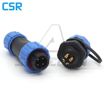 

SP13 4pin Waterproof & Dustproof Aviation Connector,IP68, IP68 LED power Plug and socket 4 pin, wire connector
