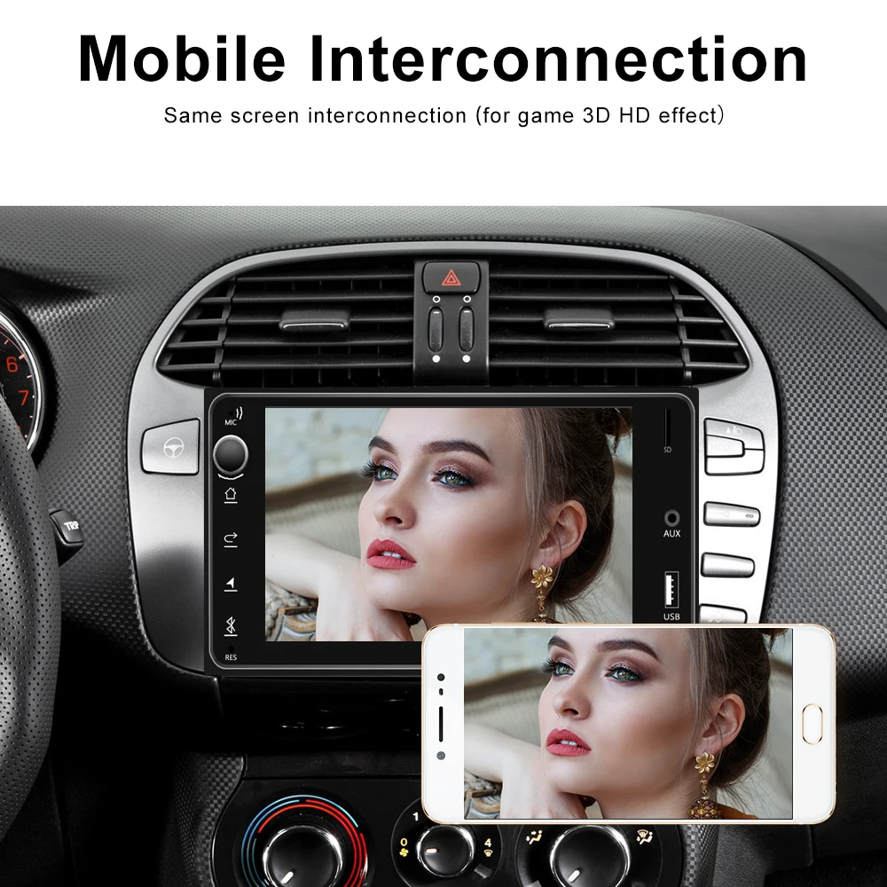 Podofo 7 ''универсальный автомобиль Toyota Corolla радио MP5 плеер сенсорный экран Аудио плеер Bluetooth Android/Iphone Зеркало Ссылка fm-радио