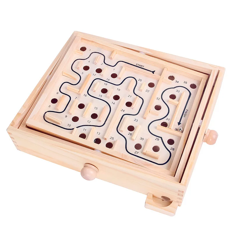 

Children sdip enlighten Toy 36 off Wooden Maze Toy Balance Steel Ball Moving Position Casual Adult Tabletop Game