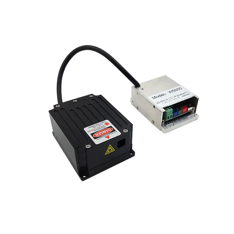

2pcs/lot RGB Full Color Laser Module 5W Laser Light Laser Diodes TTL Analogue Laser Light DC12V Power Supply