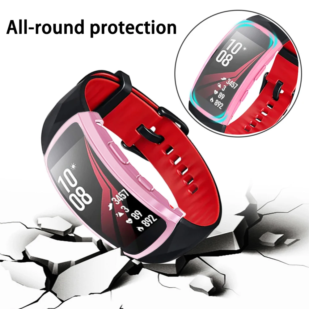 Защитный чехол для экрана samsung gear Fit 2 Pro ударопрочный прозрачный мягкий ТПУ защитный чехол для gear Fit 2Pro fit2