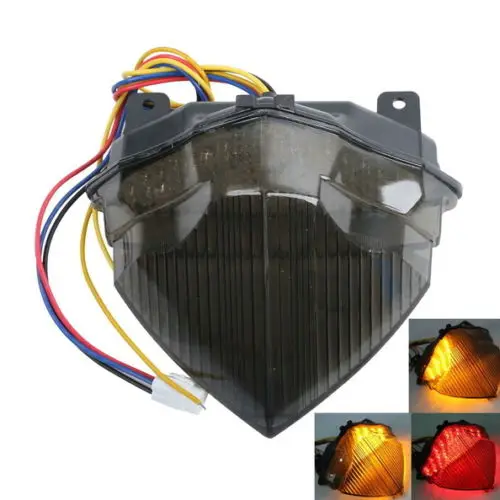 

Motorcycle LED Tail Light Brake Turn Signals For Yamaha YZF-R1 YZF R1 2004-2006 2005 Clear/Smoke