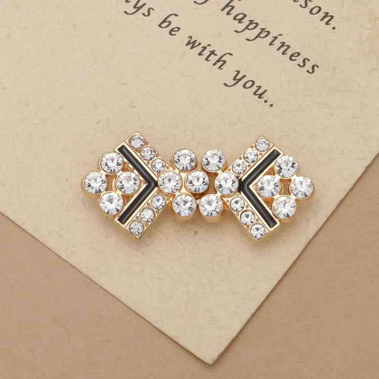 Одна пара блестящих зажимов для воротника кардигана Женский декор застежки