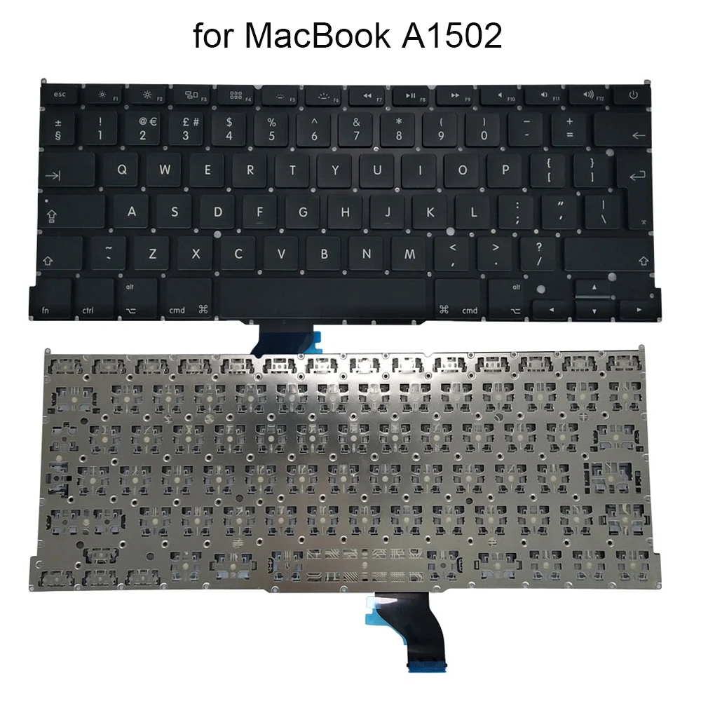 Оригинальная английская клавиатура с подсветкой для Macbook Pro Retina A1502 13 3 дюймовая