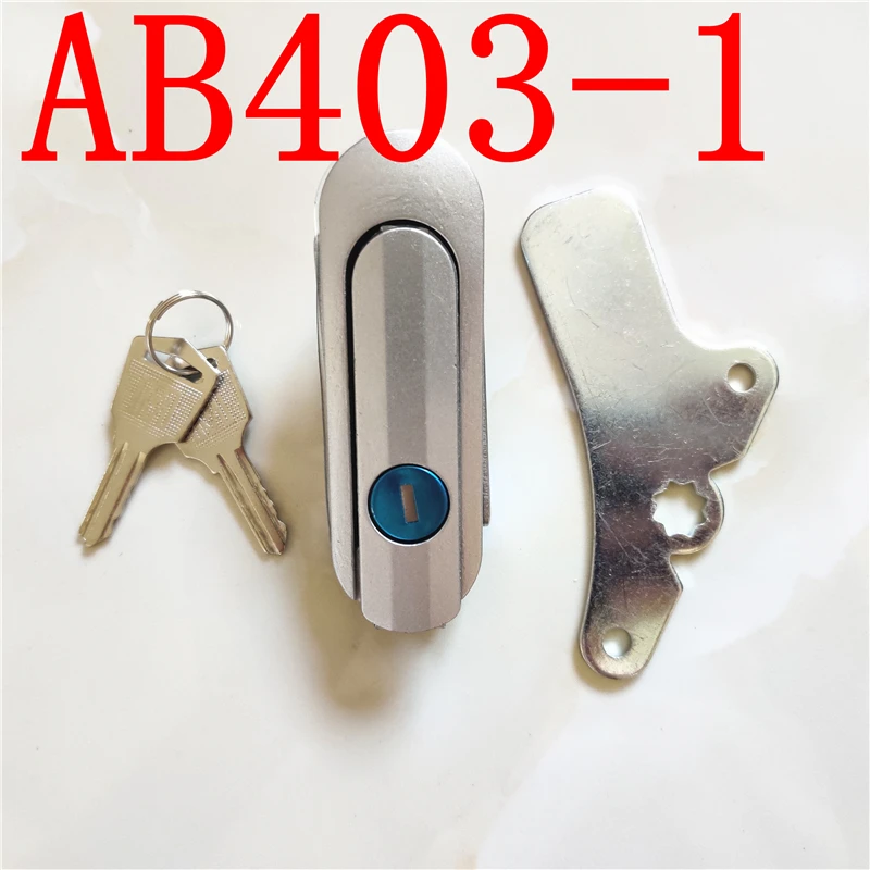 AB403-1 87x28mm Zinc Alloy Plane Lock with Key Safety Industrial Distribution Box Mailbox Flat Steel Cabinet | Автомобили и