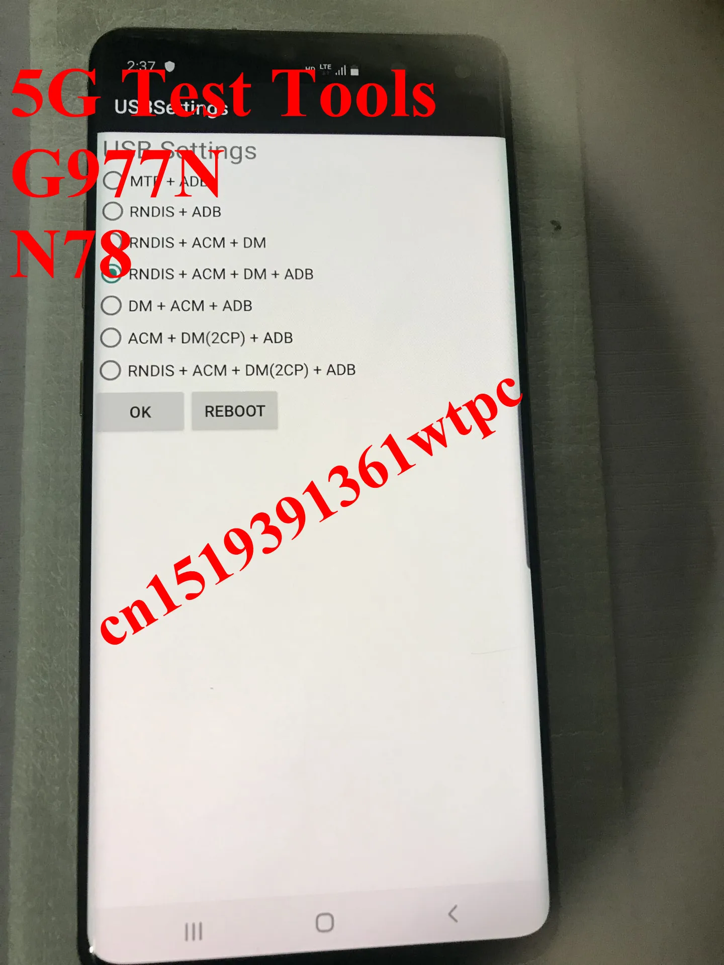 DHL+ 5G тестовые инструменты G977N 5G трубки+ Поддержка 5G N78, тест ting