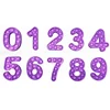 Numbers 0-9 Purple