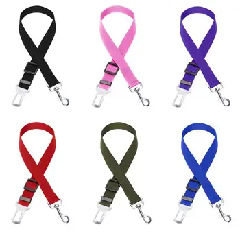 

Pet Car Seat Belt Dog Retractable Safety Rope Pet Leash Dog Car Seat Belt With Adjustment Metal Buckle
