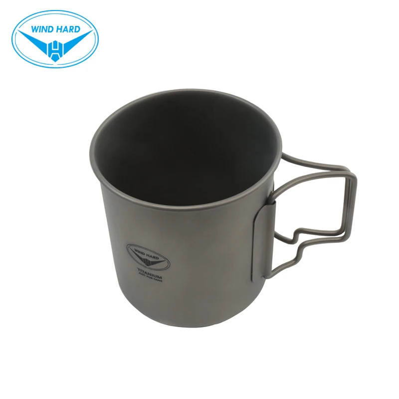 Ветровая жесткая уличная титановая чашка посуда для кемпинга чашка для пикника чашка для воды кружка для кофе 480 мл