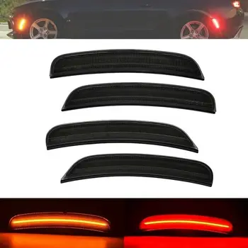 

NEW-4PCS Car Side Markers Lights Front/Rear Turn Signal Lamp LED Indicator for DODGE CHARGER 2015+